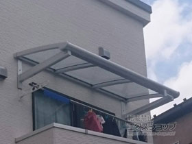 のバルコニー・ベランダ屋根 パワーアルファ L型 屋根タイプ 単体 積雪〜30cm対応 施工例