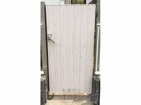 の門扉 エバーアートウッド門扉 ナチュラルスタイル 片開き 施工例