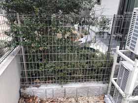 のフェンス・柵 ハイグリッドフェンスN8型 フリーポールタイプ 施工例