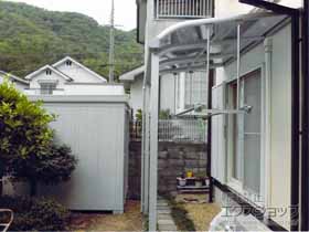 のテラス屋根 ヴェクターテラス R型 テラスタイプ 単体 積雪〜20cm対応 施工例