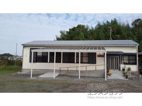 のテラス屋根 スピーネ F型 テラスタイプ 3連棟 積雪〜20cm対応 施工例