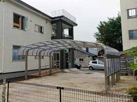 のカーポート テールポートシグマIII 1500 ワイド 積雪〜50cm対応 施工例