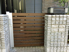 の門扉 レナードM3型 袖扉なしタイプ 1712 施工例