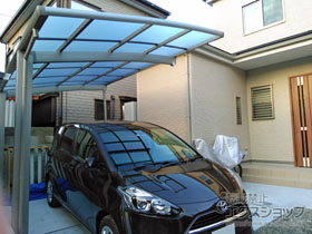 のカーポート ネスカR (ラウンドスタイル) 積雪〜20cm対応 施工例