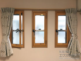 の二重窓（内窓） インプラス ダストバリア仕様 開き窓 外観左吊元 施工例