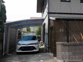 のカーポート レイナポートグラン　積雪〜20cm対応＋レイナポートグラン 着脱式サポート 標準・ハイルーフ用 2本入り×1セット 施工例