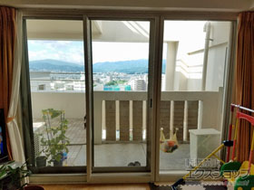 の二重窓（内窓） インプラス ダストバリア仕様 引違い窓 3枚建※外内内仕様 施工例