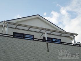 のバルコニー・ベランダ屋根 ヴェクターテラス R型 屋根タイプ 連棟 積雪〜20cm対応 施工例