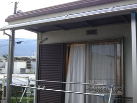 のテラス屋根 プレシオステラスR型 テラスタイプ 単体 積雪〜20cm対応 施工例