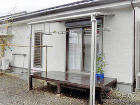 のテラス屋根 プレシオステラス F型 テラスタイプ 単体 積雪〜20cm対応 施工例