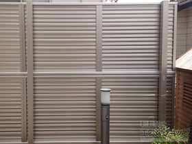 のフェンス・柵 ミエーネフェンス 目隠しルーバータイプ 施工例