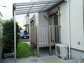 のテラス屋根 スピーネ F型 テラスタイプ 単体 積雪〜20cm対応 施工例