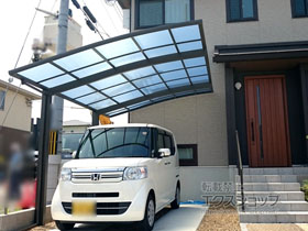 のカーポート ネスカR (ラウンドスタイル) 積雪〜20cm対応 施工例