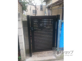 埼玉県のシンプレオ門扉3型 横太格子 片開きの施工例一覧 | 門扉なら