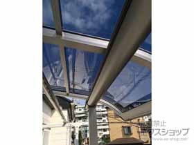 のバルコニー・ベランダ屋根 プレシオステラス R型 屋根タイプ 単体 積雪〜20cm対応 施工例