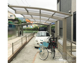 のカーポート レイナポートグラン 延長　積雪〜20cm対応 施工例