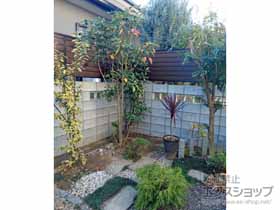 のフェンス・柵 モクアルフェンス 目隠しタイプ 自由柱施工 施工例