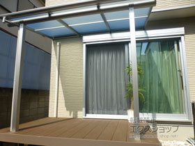 のテラス屋根 ヴェクターテラス F型 テラスタイプ 単体 積雪〜20cm対応 施工例