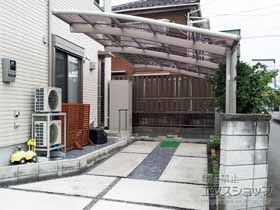 のカーポート ネスカR (ラウンドスタイル) 延長 積雪〜20cm対応 施工例