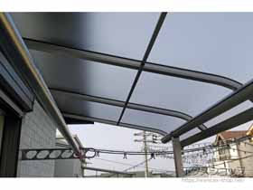 のバルコニー・ベランダ屋根 プレシオステラス R型 屋根タイプ 単体 積雪〜20cm対応 施工例