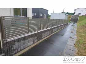 のフェンス・柵 プレスタフェンス7Y型 フリーポールタイプ 施工例