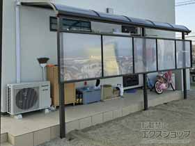 のテラス屋根 スピーネ R型 テラスタイプ 単体 積雪〜20cm対応 施工例