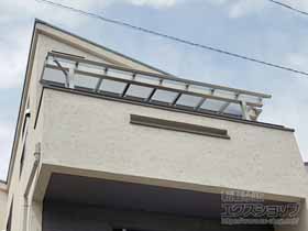 のバルコニー・ベランダ屋根 ヴェクターテラス R型 1500 屋根タイプ 単体 積雪〜50cm対応 施工例