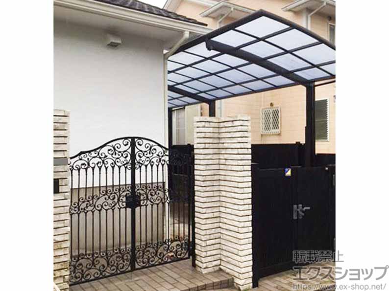 の門扉 ブルーム門扉 13型 両開き 柱仕様 施工例