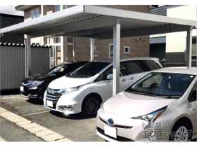 のカーポート ジーポートneo Aタイプ 2台用 角柱4本仕様 積雪〜100cm対応 施工例