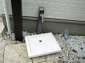 の立水栓・ガーデンシンク スプレ 施工例