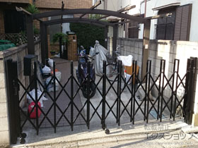 のカーゲート トリップゲート RB型 ノンレール 片開き 32S 施工例