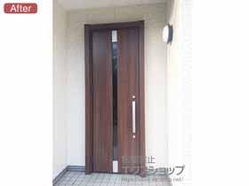 の玄関ドア リシェントII 断熱K4仕様 片開き仕様(ランマ無)L E12型 施工例