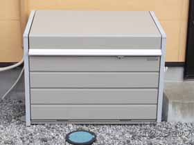 の物置・屋外倉庫 ダストボックスミニ パネル床タイプ DBN-126P 500L DBN-126P 施工例