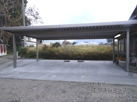 のカーポート テリオスポートIII 1500 3台用 角柱4本柱 積雪〜50cm対応 施工例