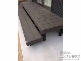ウッドデッキ リウッドデッキ 200+段床セット 1段 正面タイプ 施工例