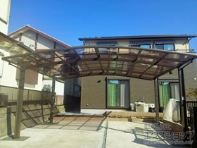 のカーポート ネスカR (ラウンドスタイル) ワイド 積雪〜20cm対応 施工例