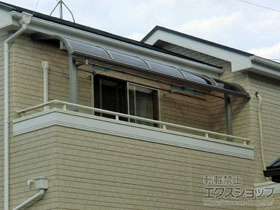 のバルコニー・ベランダ屋根 パワーアルファ RB型 屋根タイプ 単体 積雪〜30cm対応 施工例