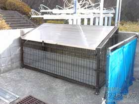 の物置・屋外倉庫 ゴミストッカー MS10型 GSMS10-2010-BR 施工例