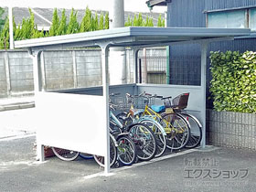 のサイクルポート・駐輪場 自転車置場 BFタイプ/独立タイプ 一般型 BF-24 施工例