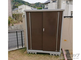 の物置・屋外倉庫 シンプリー 一般型 1320×615×1603 MJX-136D-P-TB 施工例