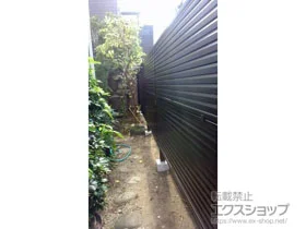Value Selectのフェンス・柵・塀 ミエッタフェンス 防犯たて格子タイプ 自由柱施工 施工例