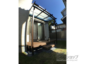 のテラス屋根 ナチュレ 壁付け納まり テラスタイプ 単体 積雪〜20cm対応 施工例