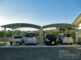 YKKAPのカーポート レイナツインポートグラン　積雪～20cm対応 施工例
