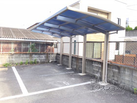 のサイクルポート・駐輪場 レイナポートグランミニ 縦連棟積雪〜20cm対応 施工例