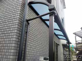 のテラス屋根 ヴェクターテラス R型 テラスタイプ 単体 積雪〜20cm対応 施工例