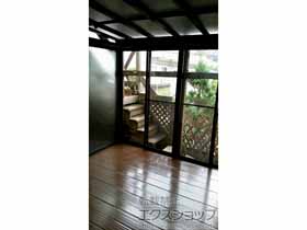 のテラス囲い・サンルーム サニージュ F型 床納まり ランマ無 積雪〜20cm対応 施工例