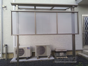 のテラス屋根 スピーネ F型 1500 テラスタイプ 単体 積雪〜50cm対応 施工例