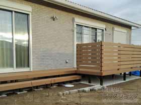 のウッドデッキ リウッドデッキ 200※L字納まり・段床1段 施工例
