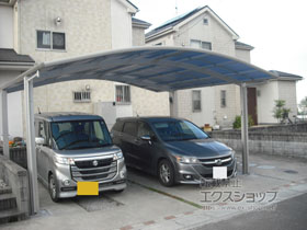 のカーポート プレシオスポート ワイド 積雪〜20cm対応 施工例
