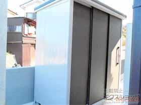 の物置・屋外倉庫 エルモ 積雪型 2220×1170×2361 LMDS-2211H-DW 施工例